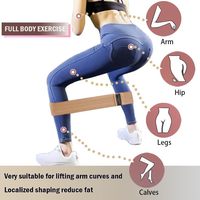 Ensemble de bandes de résistance élastiques aux hanches en tissu nouveau style personnalisé en gros pour l'entraînement physique et l'exercice.