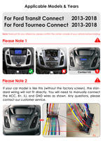 CARUPEZ - Pantalla de Navegación Estéreo para Automóvil Android de 9 Pulgadas para Ford Transit/Tourneo Connect 2013-2018, Conexión Plug & Play, Carplay, DSP
