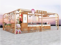YTSF-I100 Stand d'exposition modulaire en bois, comptoirs d'affichage personnalisés pour centres commerciaux, petites entreprises, montage facile, portable