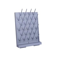 Support de séchage de laboratoire à 27 crochets en PP, lavable, toutes pièces, à drainage latéral, pour l'inspection des boissons et des aliments