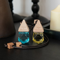 Diffuseur de parfum pour voiture miniature à vendre, 8 ml, jaune, bleu, rouge, ambre, flacon en verre suspendu