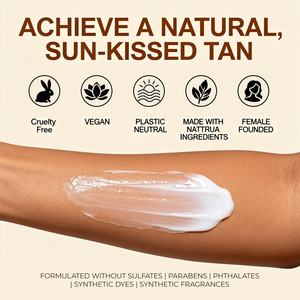 Toptan yüz ve vücut güneşsiz bronzlaşma losyonu Vegan zulüm ücretsiz uzun ömürlü güneş Tan krem - Product Image 6