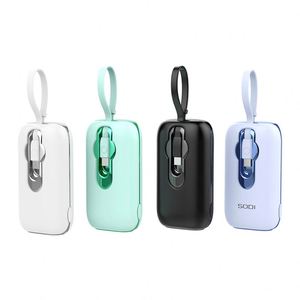 Batería Externa Ultra Delgada Mini de 10000 mAh con Polímero de Litio, Cable de Carga Súper Rápida Pd22.5W, Pantalla LED Integrada, Regalo de Navidad - Product Image 1