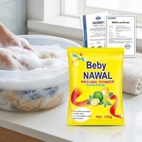 Détergent en poudre pour linge 120g, efficace pour éliminer les taches sur les vêtements blancs et colorés