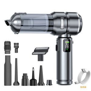 Mini dépoussiéreur rechargeable à aspiration puissante <span class=keywords><strong>sans</strong></span> <span class=keywords><strong>fil</strong></span> pour voiture, ABS 100W, 16000Pa, aspiration super forte, nettoyage en un clic - Product Image 3