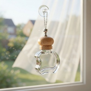 Deodorante per <span class=keywords><strong>Auto</strong></span> in Bottiglia di Vetro, Flacone Vuoto Ricaricabile per Profumo - Product Image 1