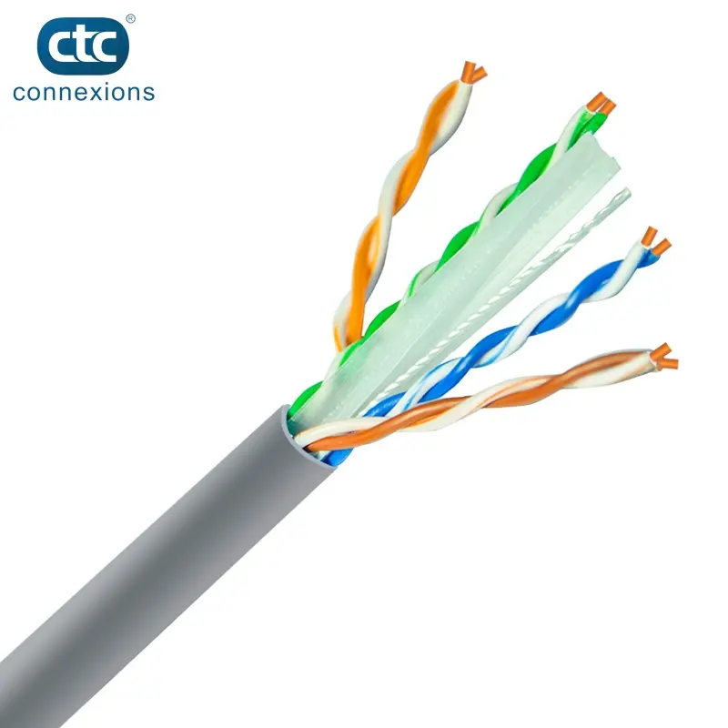 OEM Factory 1000ft 305meters 23awg network cat5 cat5e cat6e cat6 utp cables indoor and outdoor