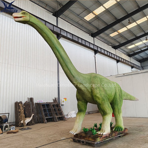 Grand dinosaure animatronique de 10 mètres de long, type Brachiosaurus, avec fonction de pulvérisation d'eau, pour parcs aquatiques extérieurs - Product Image 5