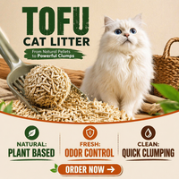 OEM ODM Pasir Kucing Tofu Aroma Dapat Disesuaikan Alami Dapat Dibuang di Toilet Rendah Debu Cepat Menggumpal Berbahan Dasar Tumbuhan Ramah Lingkungan Pasokan Grosir