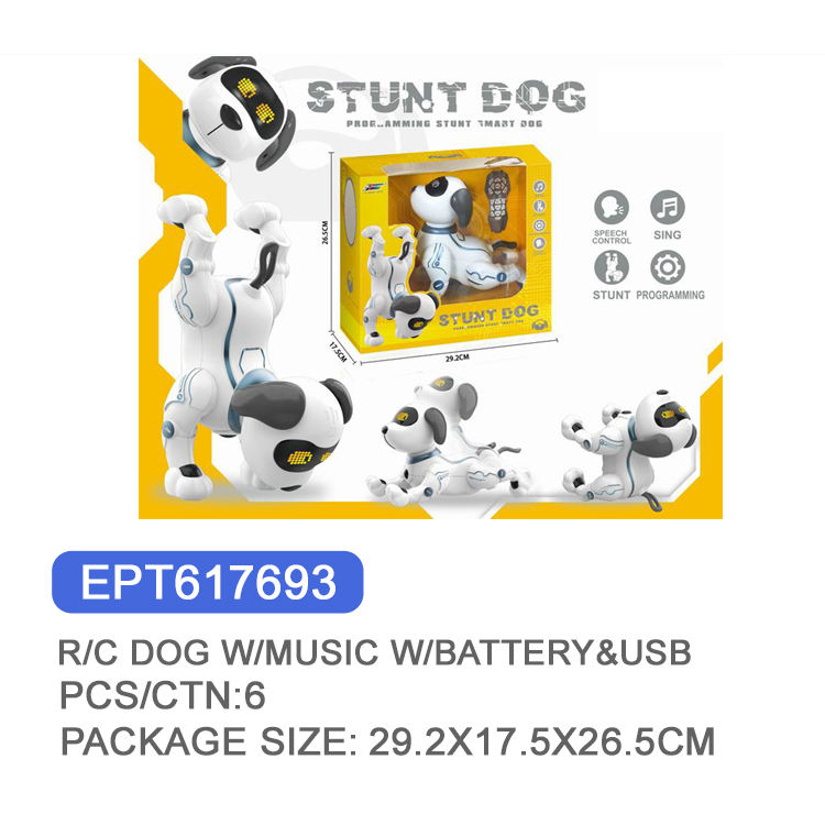 EPT617693-RC Chien cascadeur programmable avec musique (6 pièces/ctn)