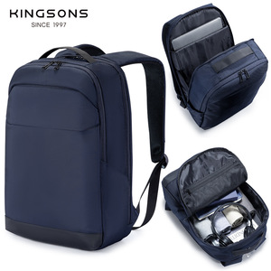 Kingsons Business <b>Backpack</b> 15 Inches Waterproof Interior Zipper Pocket Unisex <b>Student</b> Travel Bag - Product Image 4