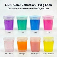 Kit de Slime de Cristal Premium con Tarro, Slime de Gelatina Colorido para Niños, Juguete Sensorial ASMR para Aliviar el Estrés, Slime Factory con Logotipo Personalizado