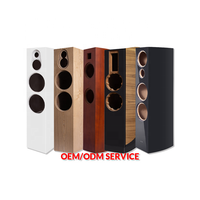 Kustom Veneer kayu kelas atas penutup Speaker sistem Audio profesional OEM layanan manufaktur cangkang