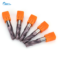 BFL carbure monobloc 4 cannelures 16 mm fraises en bout plus rugueuses pour mèches de routeur CNC