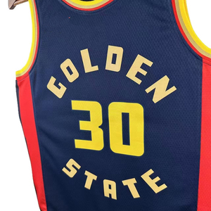 Venta al por Mayor Personalizada de los Golden State Warriors 24-25 # Camiseta de baloncesto 30 City Ed de malla de poliéster para entrenamiento de adultos, transfronteriza - Product Image 4