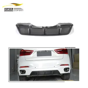 Difusor trasero de fibra de carbono para BMW X6 F16 M Sport Utility de 4 puertas 2015-2017 (solo para Msport)