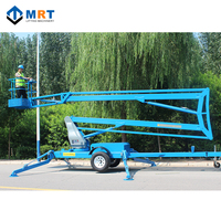 Nacelle élévatrice créative MRT, tractable, à flèche télescopique, diesel/électrique/essence, portée 8m-19.8m, capacité de charge 200kg, certifiée CE