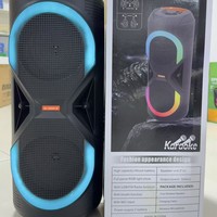 Haut-parleur double MS-2085BT-W pour le commerce extérieur, idéal pour la danse carrée, le karaoké, avec microphone sans fil, subwoofer extérieur 800W et radio FM
