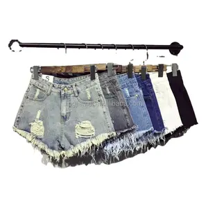 2023 Summer New High Waist Fur Edge Spicy Girl Versatile Jeans and Shorts Wholesale for Women