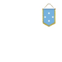 Mini drapeaux de voiture 20x30cm des États Fédérés de Micronésie, accessoires de décoration murale, petits ornements à suspendre