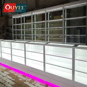 Fornitore di dispensario di fascia alta narghilè Lounge Smoke Shop vetrina di vetro Design mobili da esposizione per negozio di tabacco - Product Image 4