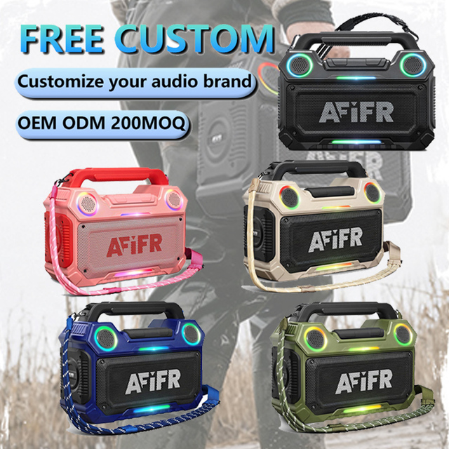 Wholesale Outdoor Bluetooth Speaker 160W Loud Bass Rugged IP67 Waterproof 24H Playtime Wireless TWS Pairing Portable Speakers