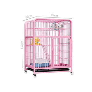 Cage à chat en fer multicouche de luxe sur mesure BS Factory 78*55*110cm, bouton-pression, montage facile, livraison rapide - Product Image 6