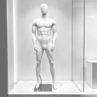 Meistverkaufte Athletische Fiberglas-Sport-Muskel-Schaufensterpuppe Ganzkörper Schwarz Männlich Weiblich Laufmodell Schaufenster-Display Europäisch