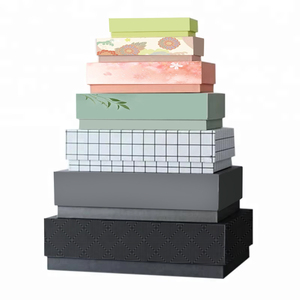 Boîte cadeau rigide de haute qualité pour vêtements personnalisés, deux pièces, couvercle amovible, papier rose, emballage cadeau de luxe premium - Product Image 4