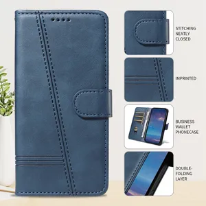 Ligne étui en cuir pour <span class=keywords><strong>Samsung</strong></span> Galaxy A32 A33 A34 A35 A52 A52S A53 A54 A55 A72 A73 5G M15 M54 M55 M62 M22 Flip Wallet Card Cover - Product Image 6