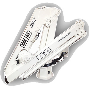 밥 리프트 소형 3.2 톤 유압 선박 크레인 접는 지브 해양 크레인 - Product Image 4