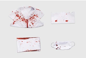 <span class=keywords><strong>Costume</strong></span> da <span class=keywords><strong>Infermiera</strong></span> Zombie Sanguinante per Halloween 2024, Set Completo per Donna HOHC-009 - Product Image 5