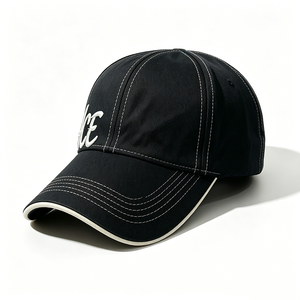 Unisex ACE Embroidered <b>Baseball</b> <b>Cap</b> <b>Black</b> Adjustable <b>Baseball</b> Hat White Stitching Casual Sporty <b>Cap</b> Daily Travel Outdoor - Product Image 6