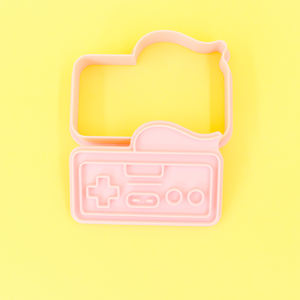 3D dessin animé jeu vidéo série Console télécommande poignée Pixel <span class=keywords><strong>petit</strong></span> homme <span class=keywords><strong>Biscuit</strong></span> moule bricolage argile imprimé <span class=keywords><strong>Biscuit</strong></span> outil biscuits - Product Image 4
