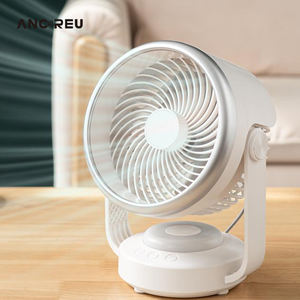 Offre Spéciale 6000mah 4 vitesses Mini ventilateur électronique 110 degrés automatique secouant la veilleuse bureau Portable batterie ménage - Product Image 1