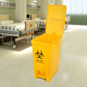 Contenitore per Rifiuti Medici in Plastica Gialla, <span class=keywords><strong>Bidone</strong></span> della Spazzatura - Product Image 5