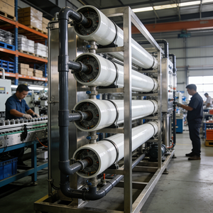 Système de purification d'eau Mr. Purifier RO en acier inoxydable ultra-pur, membrane RO 1000L/H, réservoir sous pression - Product Image 1