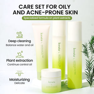 Limpiador Facial, Tónico, Crema Hidratante y Equilibrante de Aceite de Árbol de Té OEM, Anti-Acné, Minimizador de Poros para Piel Propensa al Acné, Fabricante - Product Image 2