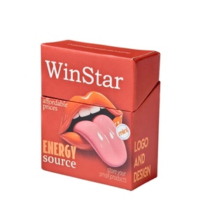 Kotak Strip Oral Flap Top Terbaru 2026, 5 Bungkus Rokok Mini Kecil, Kemasan Permen Energi Kotak Merah - Product Image 2