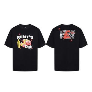 Camisetas de moda para hombre, estilo pulóver, con efecto desgastado, al por mayor, oversize, con lavado vintage, efecto desgastado, estilo Stone Planet, lisas - Product Image 2