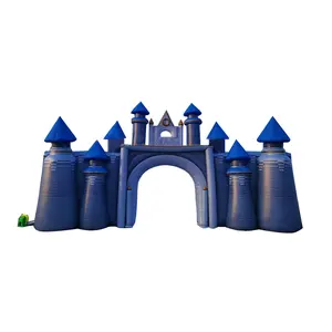 Arco inflable gigante para Castillo, arco de pared de ciudad para fiesta, entretenimiento o evento, decoraciones, 2023
