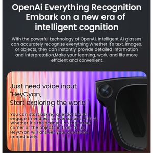 Gafas Inteligentes 2026, Lentes Electrocrómicas Táctiles con Cambio de Color, Cámara de 8MP, Fotos <span class=keywords><strong>y</strong></span> Videos, Traducción IA, Llamadas Bluetooth, para Hombre - Product Image 6