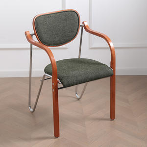Chaise boule volante moderne design <span class=keywords><strong>Fauteuil</strong></span> minimaliste à dossier de salon en bois massif de luxe léger pour la maison - Product Image 1