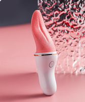 12-Modus Zungenvibrator Klitoris-Stimulator G-Punkt-Massagegerät Silikon Wasserdichtes Erwachsenen-Sexspielzeug für Frauen und Paare