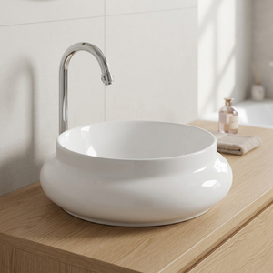 Articles sanitaires en céramique pour la cuisine-Lavabo de comptoir de table en porcelaine, fourni par Indian Factory Vistaar Brand - Product Image 1