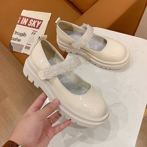 Chaussures Mary Jane pour femmes, plateforme, fermeture auto-agrippante, décontractées, grandes tailles, chaussures pour la vie quotidienne, chaussures habillées, pour les soirées, pour les étudiantes - Product Image 2