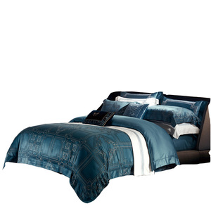 400Thread Count Percale 100% Cotton Sateen Plain Dyed Fabric and Sheet <strong>Sets</strong> for Hotel <strong>Bedding</strong> Linen - Product Image 3