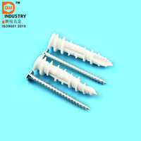 Cheville murale en nylon PP POM de haute qualité, cheville creuse pour mur, 12*26mm, chevilles murales en plastique auto-perceuses pour cloisons sèches, pour la décoration