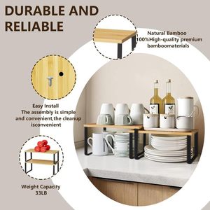 Estante de almacenamiento de madera para interiores y exteriores, estante de almacenamiento multiusos para escritorio, estante para especias de cocina, estante organizador, mueble de madera maciza - Product Image 3