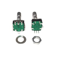 Encodeur incrémental Fanrui PEC12 de haute qualité avec axe métallique plat moleté, signal d'impulsion enfichable EC12 pour l'audio